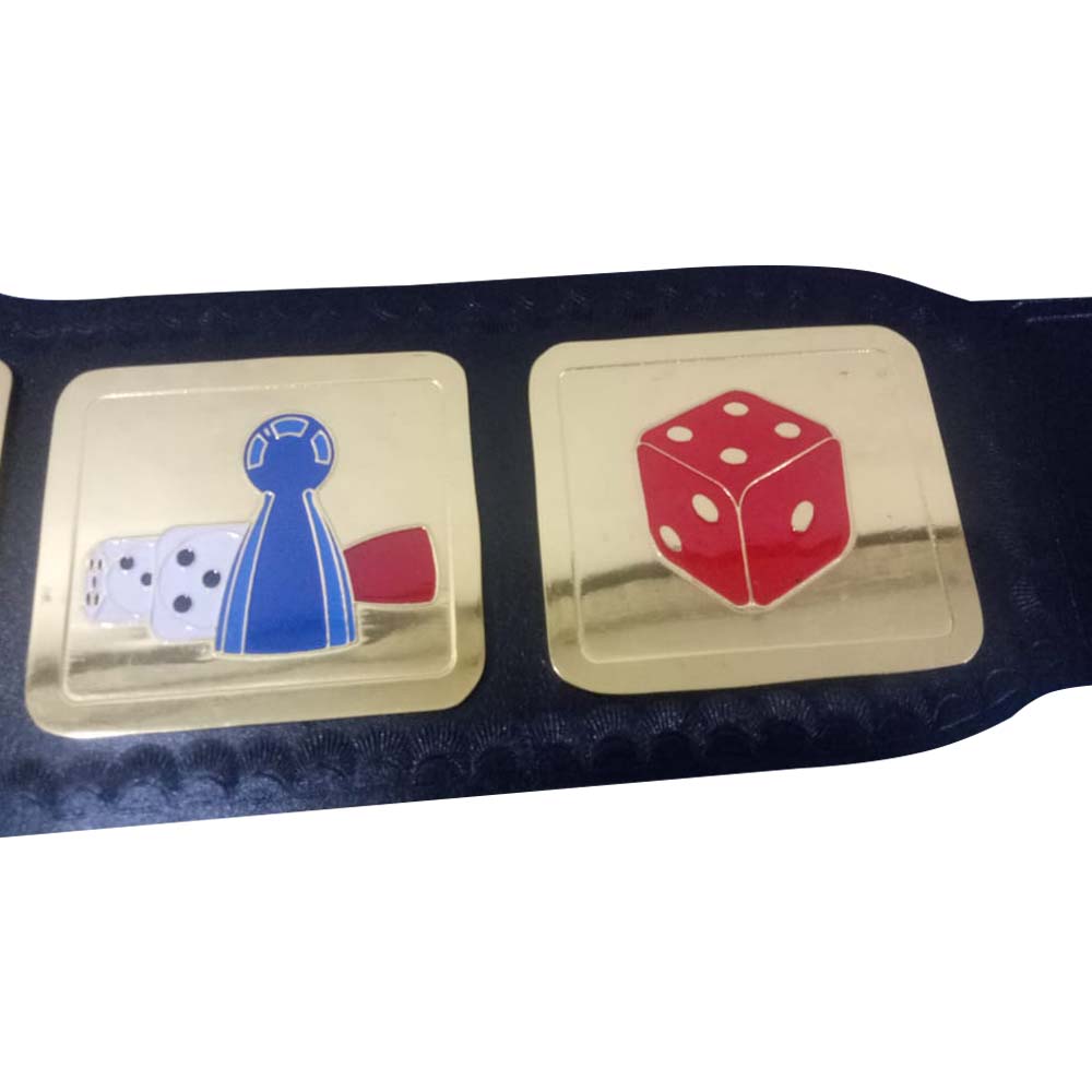game night championship belt side plate
