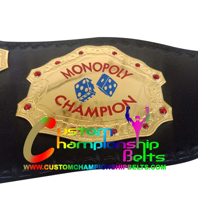 monopoly championship belt side plate