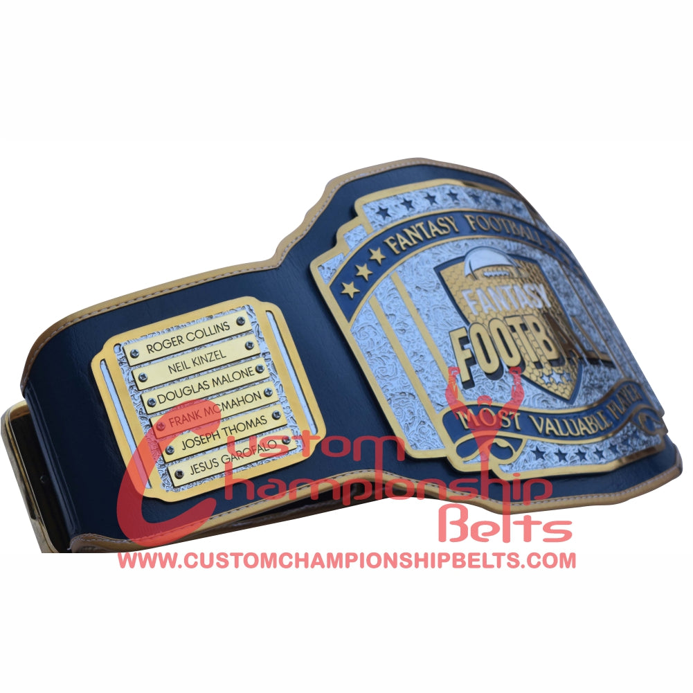 championship belt with name plates