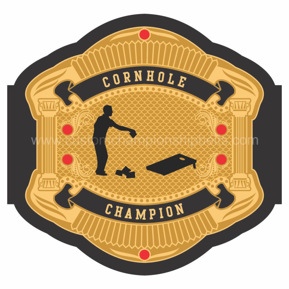 personalized cornhole championship belt