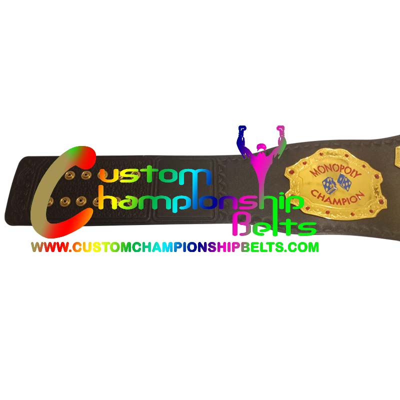 monopoly championship belt side plate